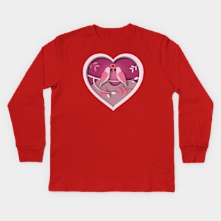 Love Birds Kids Long Sleeve T-Shirt